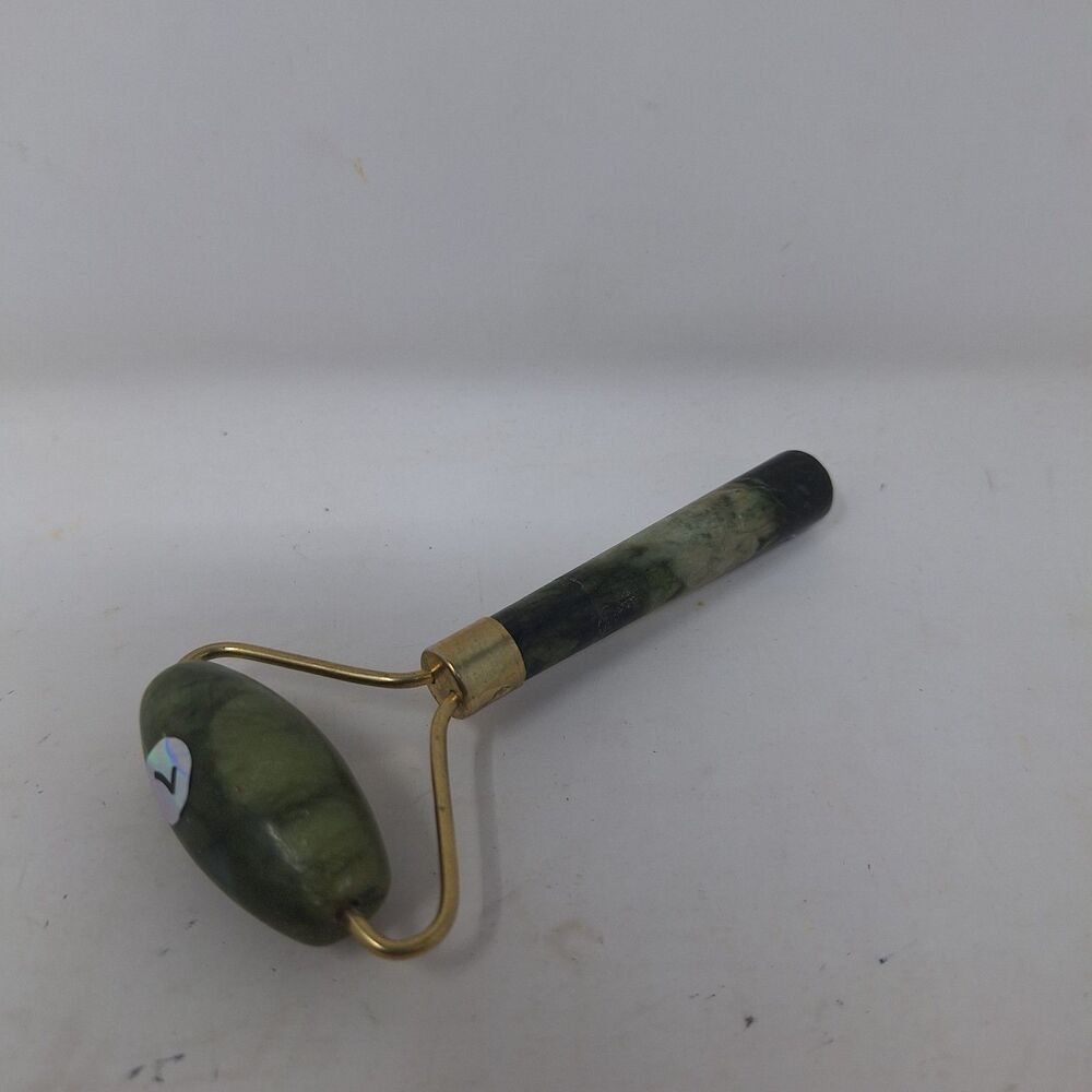 Jade Guasha Face Roller Natural Stone Manual Massager Tool Lymphatic Drainage